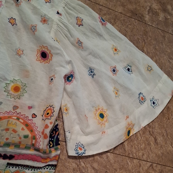 Anthropologie Maeve White Floral Blouse - Picture 9 of 9